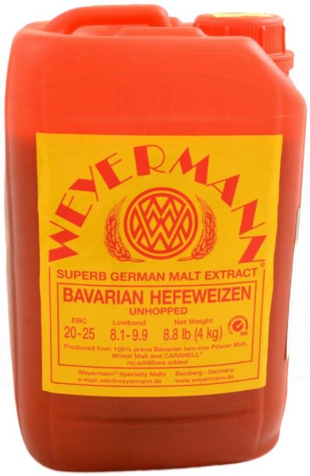 Купить Неохмеленный солодовый экстракт Weyermann Пшеничный 4 кг в Воронеже